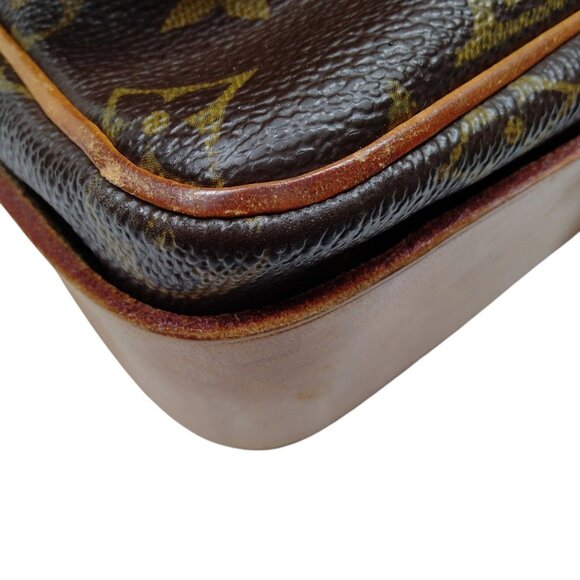 (L3) Authentic Louis Vuitton Crossbody Bag Cartouchiere GM Brown Monogram Luxury - Picture 4 of 7
